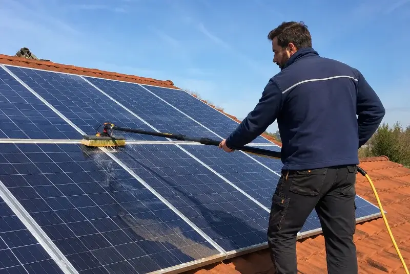 Nettoyage et entretien de panneaux solaires à Saint-Pantaléon